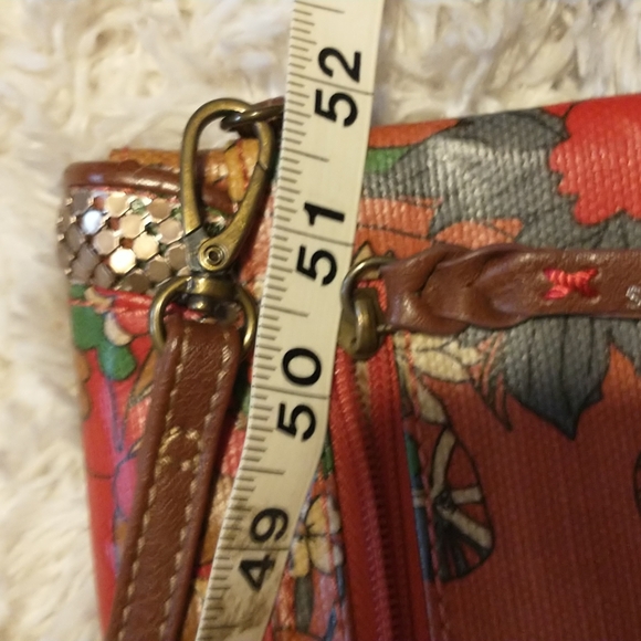 Sakroots peace clutch style crossbody bag bohemian botanical - Picture 7 of 16